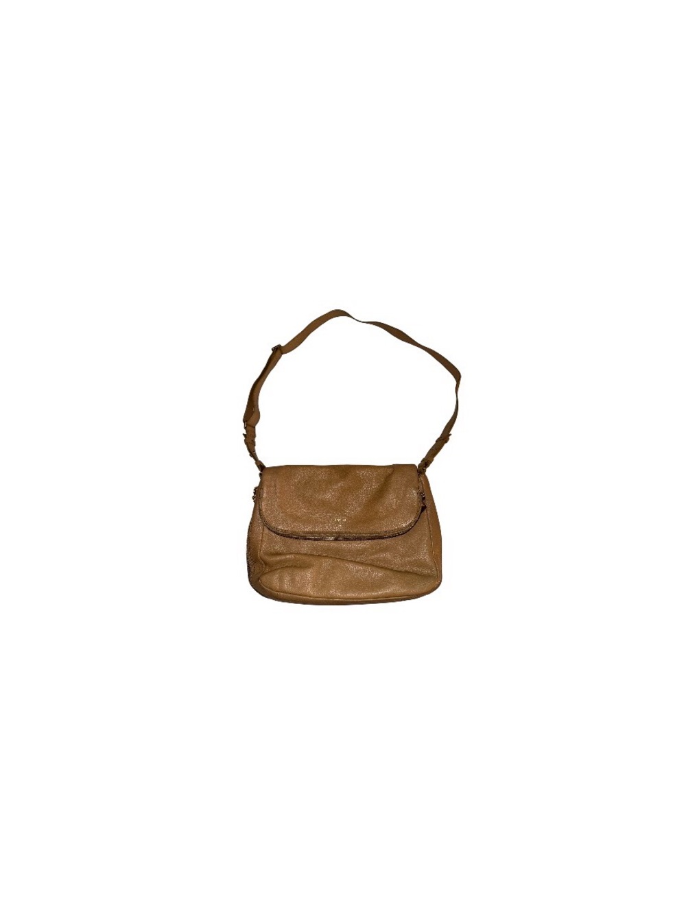 Fossil Tan Leather Crossbody Purse with Adjustable Strap